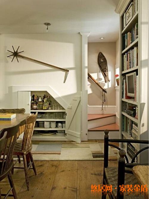 樓梯間的個性設(shè)計儲物柜