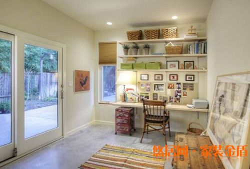 田園風(fēng)格書房裝修