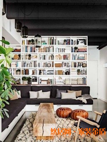 轉(zhuǎn)角書柜效果圖