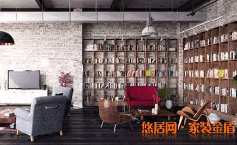 轉(zhuǎn)角書柜效果圖