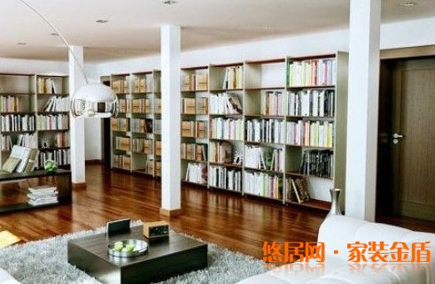 轉(zhuǎn)角書柜效果圖