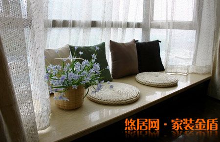 歐式飄窗窗簾效果圖