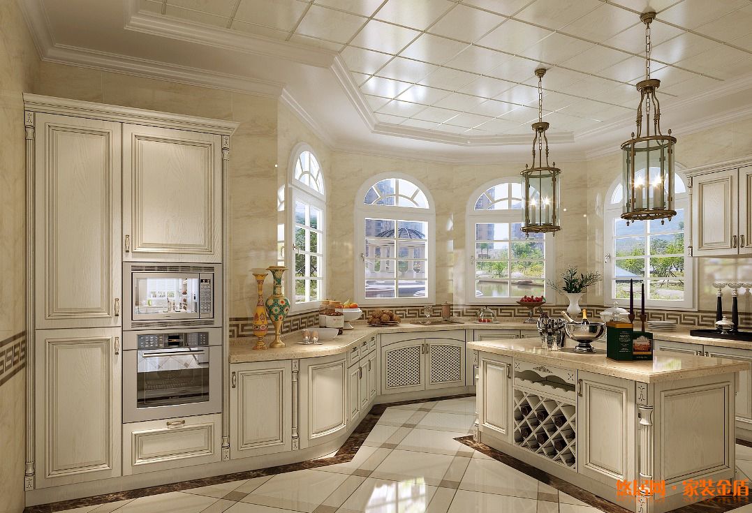 廚房地磚效果圖