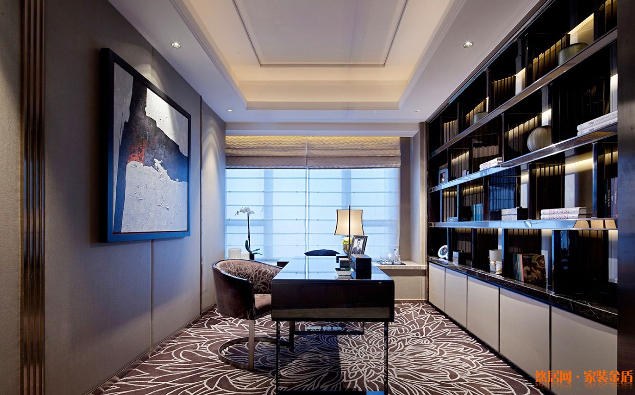 秋季裝修書(shū)房效果圖