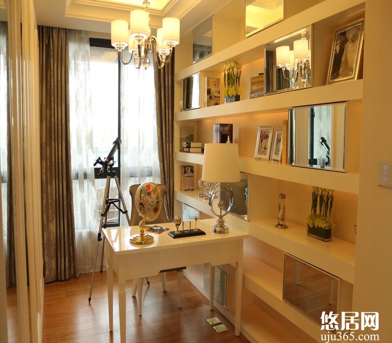 懸吊式吊頂書房裝修效果圖